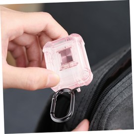 jojofuny Earphone Case Compatible TPU Cover Keychain and Practical Earbud Shell for Wireless Charging Case