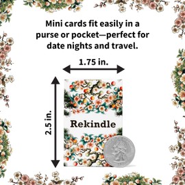 Rekindle - Compact Pocket-Size Couples Conversation Cards for Long-Term Couples - Married Couples Games - Date Night Ideas - Valentine's Day Gifts Romantic Gifts