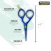 Massive Bee Store Rounded-Tip Trimming Scissors for Men – Stainless