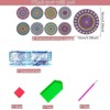8 PCS 5D DIY Diamond Crafts Painting Coasters, Round Diamond