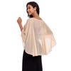 Pukguro Sheer Shawls and Wraps for Evening Dresses Chiffon Capes