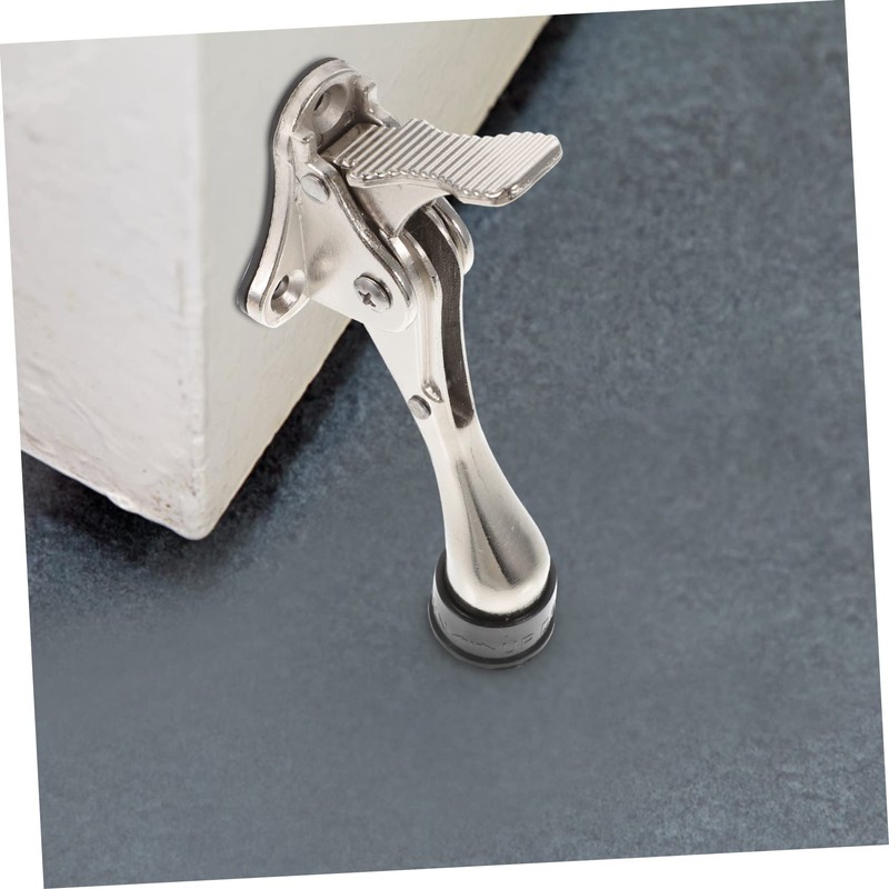 Adjustable Kickdown Door Stopper - Zinc Alloy Foot Operated Door