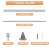 KXLife 2 Pack Mini Short Curtain Rod 12-18 Inch, 1/2"
