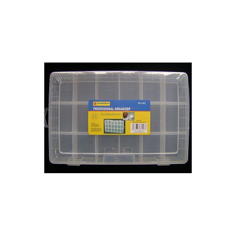 NEW ORGANISER STORAGE BOX 18 COMPARTMENT, SECTION & REMOVABLE WALLS.