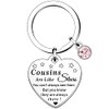 HULALA Cousin Gifts For Women Girls Cousin Friendship Keyring Key