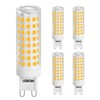 LEDGLE 5Pcs G9 LED Bulb 10W(100W Halogen Equivalent), 100LEDs 900LM