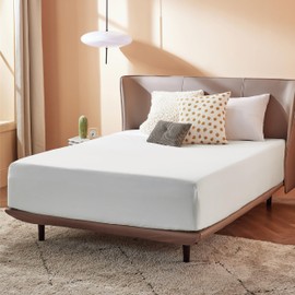Bedsure Full Size Fitted Sheet Only - Bed Sheets Extra Deep Pocket 16 inch, Ultra Soft Bottom Sheet for Full Size Bed, White, 54" x 75"