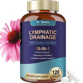 Lymphatic Drainage Supplements - Lymph MD with Echinacea, Dandelion, Burdock, Bromelain, Vitamin C, Zinc, Selenium, Proprietary Herbal Blend, Lymph System Support, 120 Counts