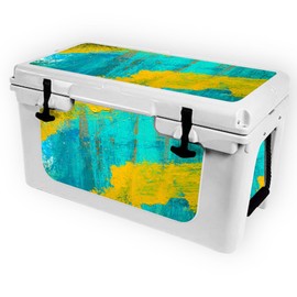 MightySkins (Cooler Not Included) Skin Compatible with RTIC 45 Cooler (2017 Model) - Acrylic Blue | Protective, Durable, and Unique Vinyl Decal wrap Cover | Easy to Apply | Made in The USA