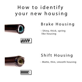 Vitel Cycles Bike Brake and Shift/Gear Cable set Black