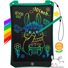 EooCoo Kids Toys Gifts,LCD Writing Tablet 10 Inch Doodle Board, Mess Free Colouring Book for Toddlers, Party Birthday Gifts, Toddlers Travel Essentials, Toys for Girls Boys 3 4 5 6 7 8 Years
