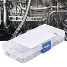 ANKROYU 150PCS 4 40UNC Hex Socket Screw Nut Set, Stainless Steel Hex Socket Screw Set, High Strength Hex Socket Screw Kit, Hex Nut Combination Set for Lamps