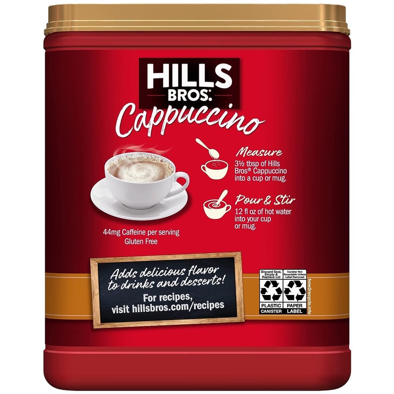 Hills Bros Salted Caramel Cappuccino, 14 Oz (Pack of 3)