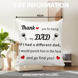 CDIXlmuz Dad Gifts, for Dad,Gifts for Dad,Dad Birthday Gifts,Cushion Covers,Dad to Be Gifts,Gifts For Dad Who Wants Nothing,Best Dad Gifts,Dad Gifts from Son,Present for Dad
