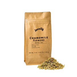 Jovvily Chamomile Flowers - 4oz - Dried Whole Flowers - Herbal Tea