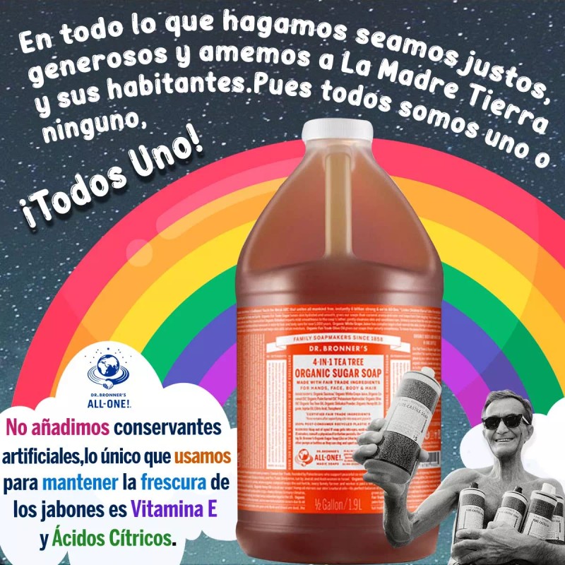 Dr Bronners Jabón Biodegradable Dr Bronner´s 4 En 1 Arbol