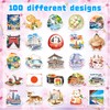 CKXTYNG 200PCS Japanese Stickers, Japan Travel Sticker Pack