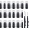 Taicols 100 Pcs Micro Eyebrow Brush with Cap for Lash