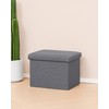 B FSOBEIIALEO Folding Storage Ottoman Cube Linen Ottomans for Living
