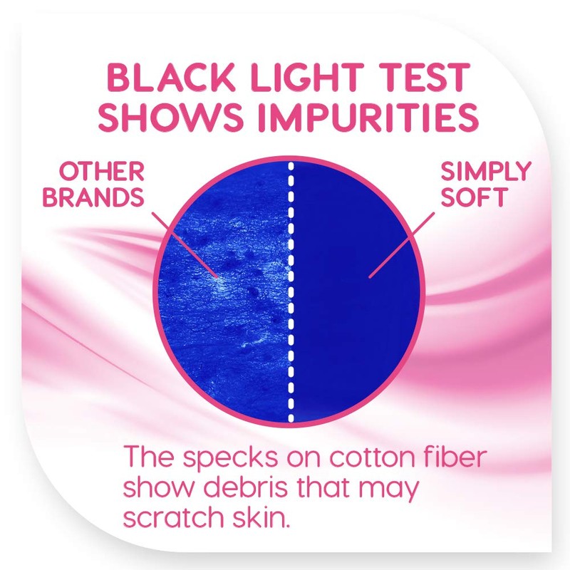 Simply Soft Premium Cotton Balls (600 Count), 100% Pure Cotton,