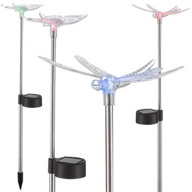 Solar lamp butterfly garden lighting light illumination Solar Light Set of 4 33949-4