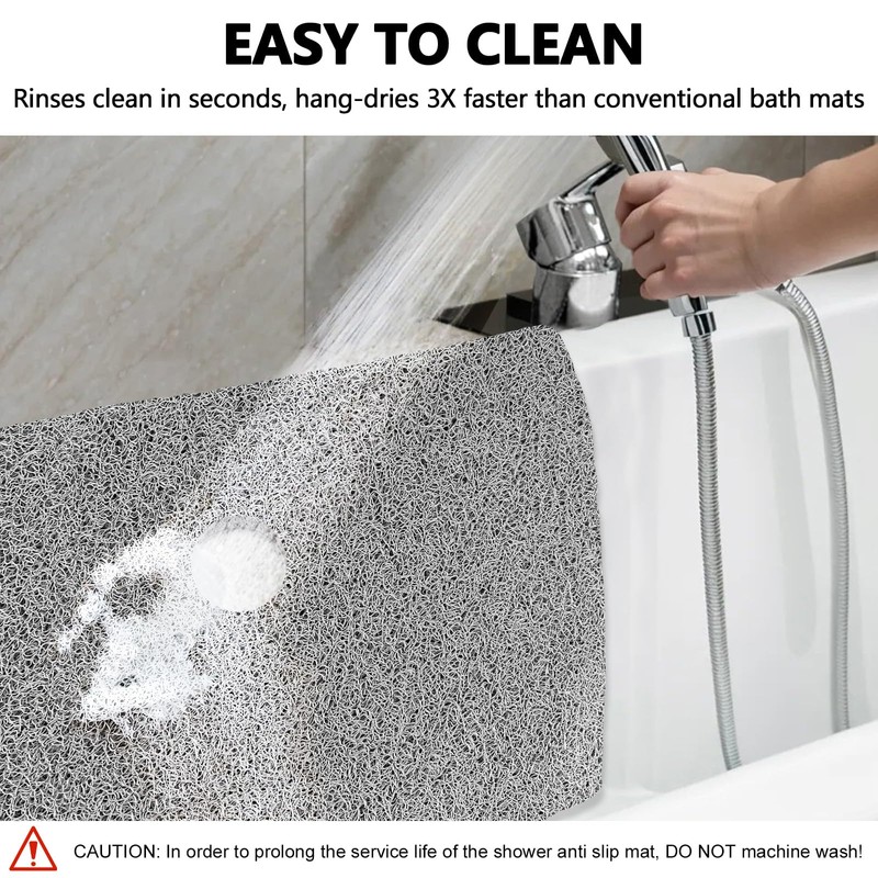 Extra Large Square Shower Mat, Yonala 36 x 36 Inch