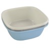 Annkky Square Plastic Washing Bowl, Pack of 3