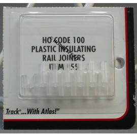 55 Plastic Rail Joiners for HO Scale Train Track