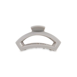 TELETIES - Open Medium Hair Clip - Fall Collection - Hair Claw Clips for Women - Strong Grip, Bendable Teeth, Curved Design - For All Hair Types and Textures - Silver Flames