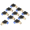 Akozon 10pcs 8mm Pneumatic Quick Connector Pneumatic Elbow Quick Connector