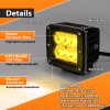 WEISEN 3'' 48W Amber LED Pod Ditch Light Mount Wire