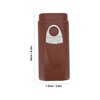 3 Finger Cigar Case Leather Cedarwood Lining Travel Portable Cigar