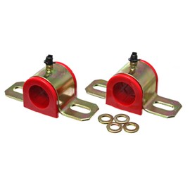 Energy Suspension 9.5161R 1" Greasable Sway Bar Set , Red