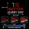 BNEMCEZH 1% Better Every Day Neon Sign Red Better Light