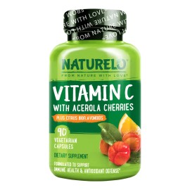Naturelo Vitamina C Con Acerola Y Bioflavonoides 90 Cápsulas