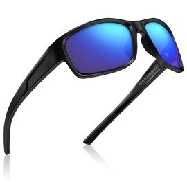 STGATN Wrap Around Sports Sunglasses for Men - Trendy Polarized UV400 Protection, Ultra-Light TR90 Frame for Driving, Cycling, sports, Outdoors S16110