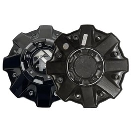 Wheel Center Cap for Fuel 1001-63-B Cap M-447 Five and Six Lugs Glossy Black 1PC