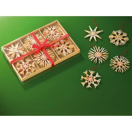 infactory Straw Star: 24 festive straw stars for the Christmas tree (straw stars handmade).