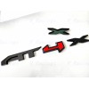 Auto Front Grill Gloss Black Red AT4X OVERLAY Emblem 2023+