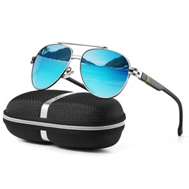 gesruny Polarized Aviator Sunglasses for Men Women- Fashion Shades Retro Sun Glasses Driving Fishing Golf UV Protection