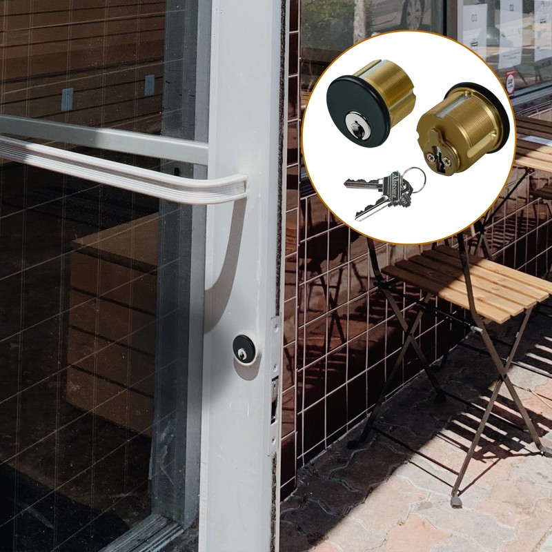 Storefront Door Lock Alsecure Commerical Mortise Lock, Swing Deadbolt, Solid