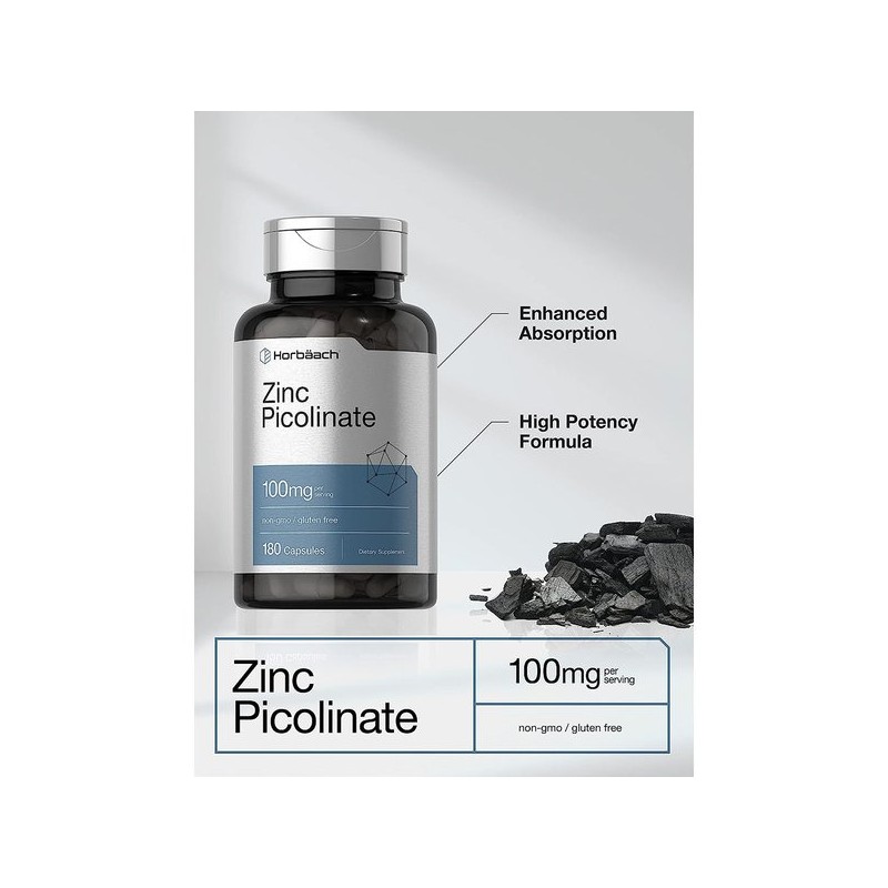 아연 100mg 180캡슐 x 1통 Zinc Picolinate Zinc Picolinate 100mg