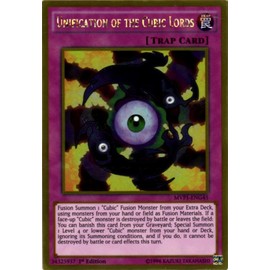 Yu-Gi-Oh! - Unification of the Cubic Lords (MVP1-ENG45) - The Dark Side of Dimensions Movie Pack Gold Edition - 1st Edition - Gold Rare