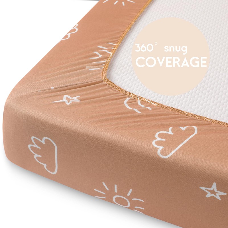 Yoofoss Next to Me Crib Sheets Ultra Soft Crib Sheets