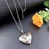 MUERDOU Heart Sunflower Locket Necklace That Holds Pictures You are