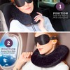 Memory Foam Travel Pillow for Airplanes - Best Airplane Neck