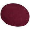 Seeberger Ladies Milled Wool Beret Hat with Cuff, raspberry