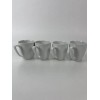 LOT OF 4 VINTAGE DELTA AIRLINES MUGS CUPS WHITE PORCELAIN
