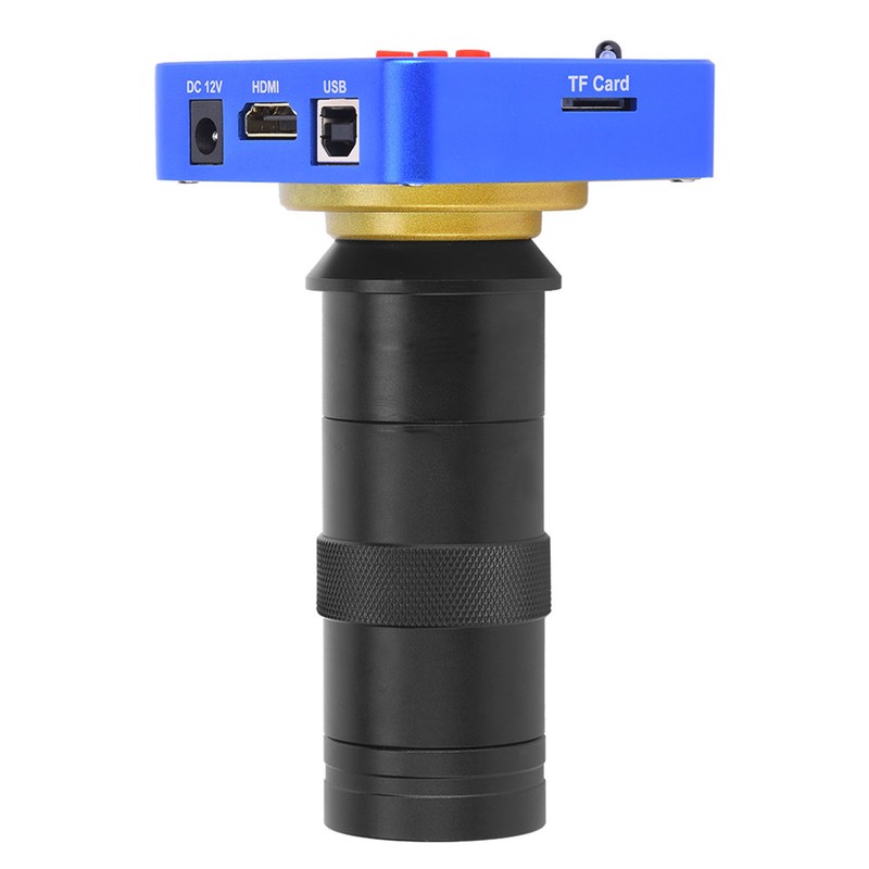 38MP HDMI USB Industrial Video Microscope Camera with 100X Lens