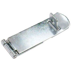 Merriway BH01800 Safety Hasp and Staple, 115mm (4.1/2 inch) -Galvanised/Rustproof, Grey, 115 mm